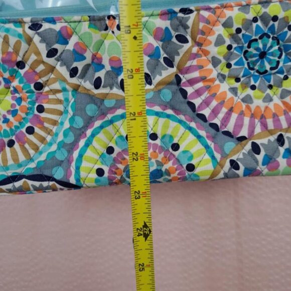 Vera Bradley Grand Hanging Organizer Travel Cosmetics Handles Sunny Medallion - Picture 9 of 12